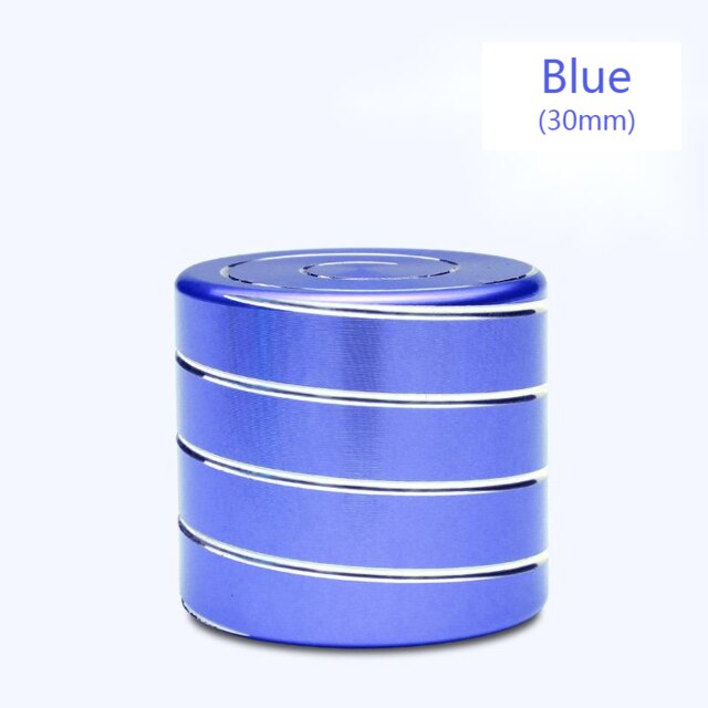 Desktop Decompression Rotating Cylindrical Gyroscope Office Desk Fidget Toys Optical Illusion Flowing Finger Toys Adult: Blue 30mm