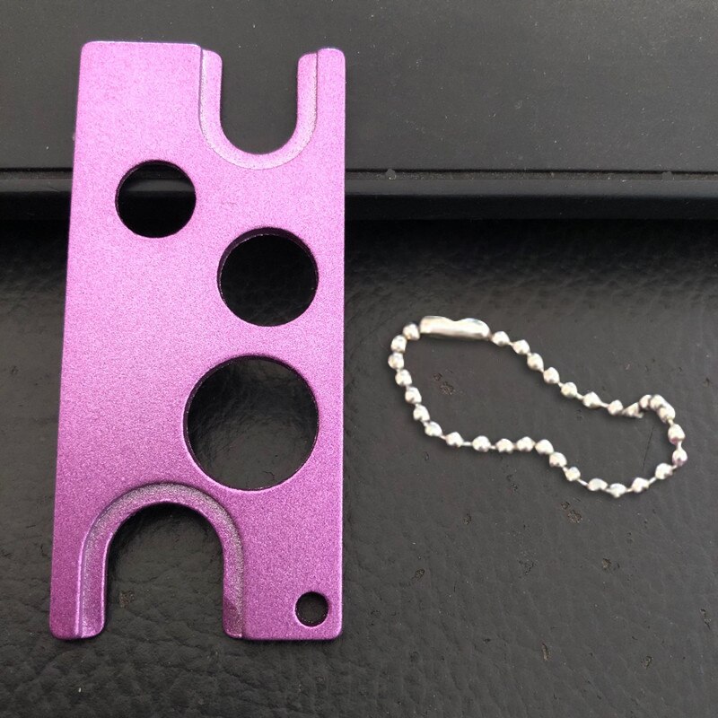 Yomdid æteriske olier åbnerfjerner til rullekugler og hætter flaskeåbner metalproptrækkerværktøj køkkengadgets: Lilla