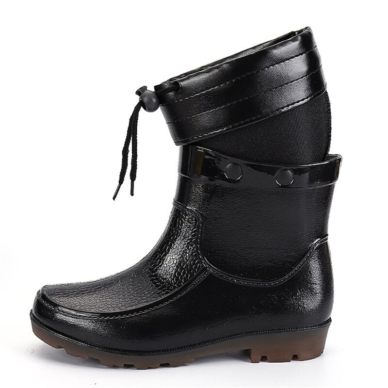 Bottes De Pluie Homme Imperméables Antidérapantes - Courtes Bottes Caoutchouc Jardin Travail