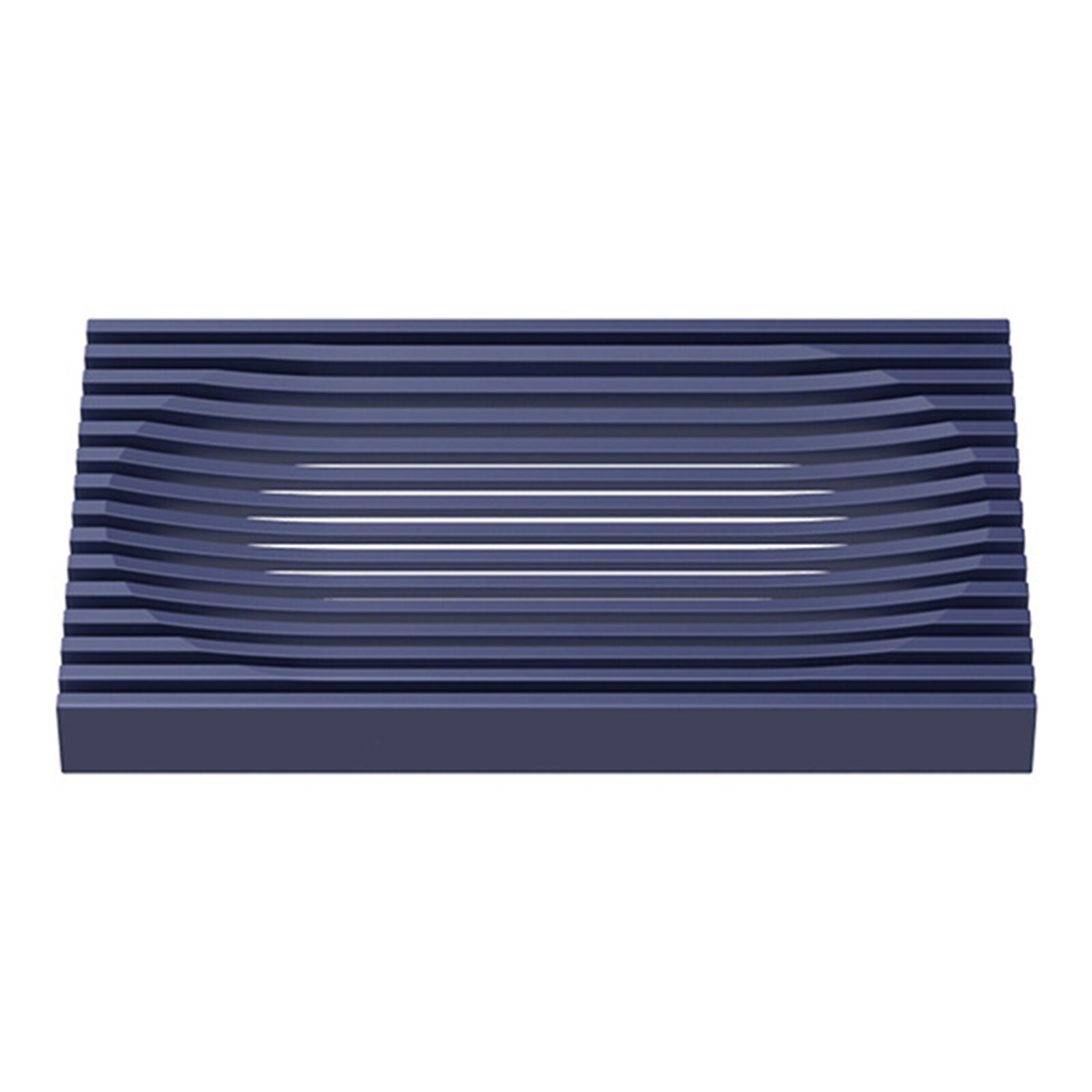Shower Soap Dish Premium Self Draining Bar Soap Holder for Shower Modern Soap Saver for Bathroom Flexible Soap Tray B88: Navy Blue