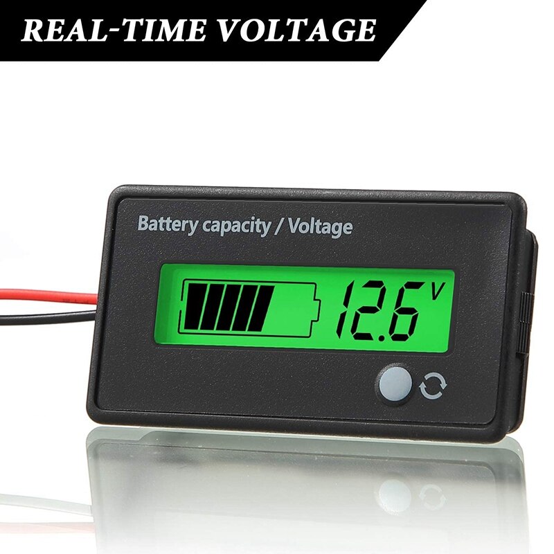 GTBL 2 Stck DC 12V 24V 36V 48V 72V Batterie MeterBattery Kapazität Spannung Anzeige Blei-säure und Lithium-Ionen Batterie Anzeige