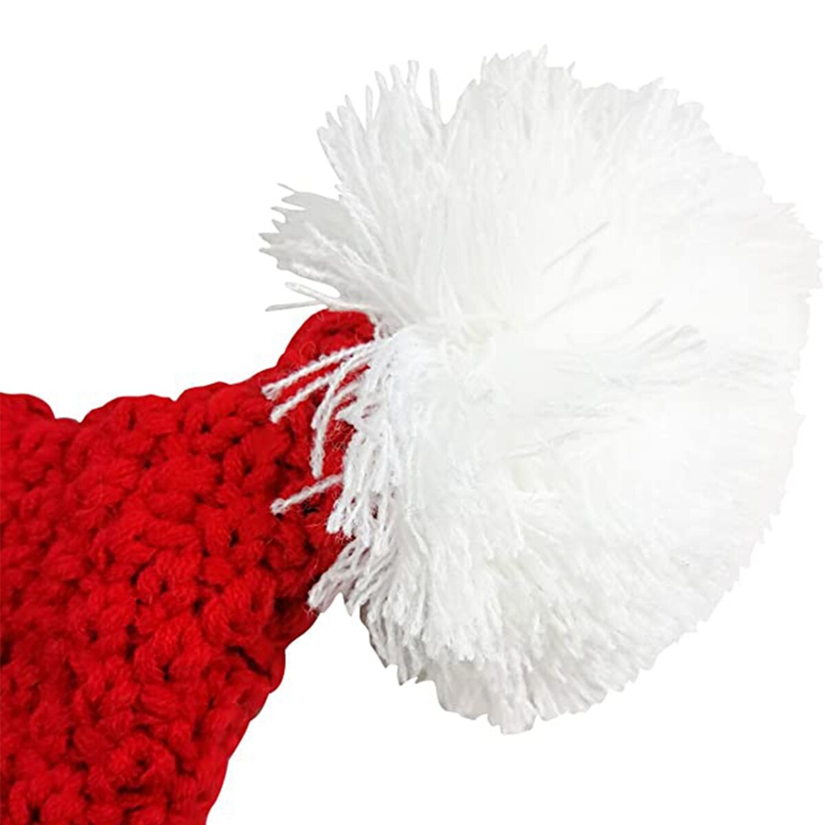 Adults Christmas Hat Christmas Woolen Cap Earmuffs Hat Knit Cap for Women and Men Red