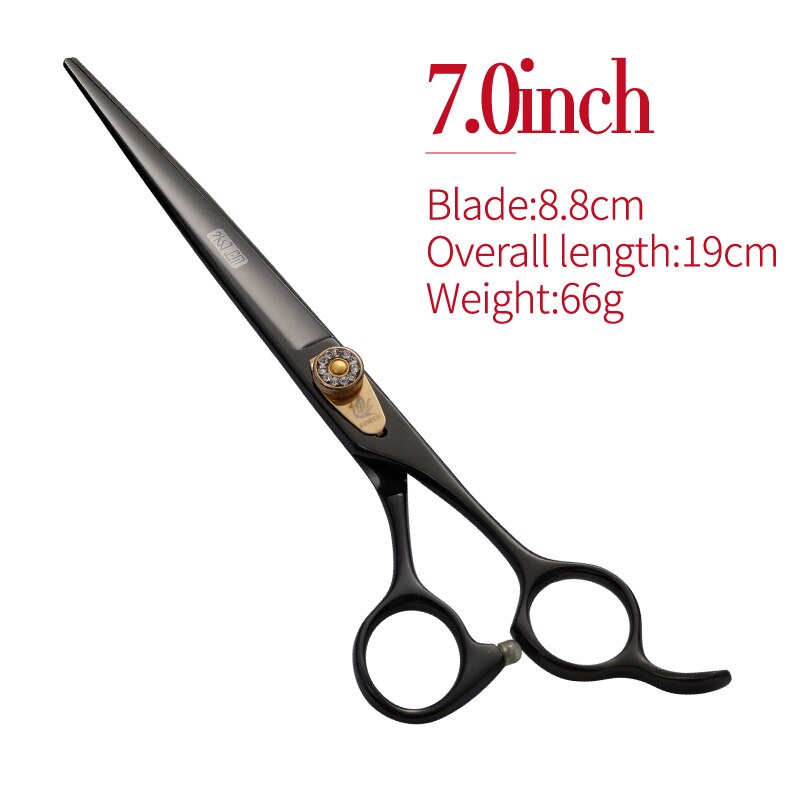 Fenice 7.0/7.5/8.0 Inch Hond/Kat Haar Cutiing Tools Huisdieren Grooming Rechte Trimmen Shear Schaar Voor scheren Honden: 7.0