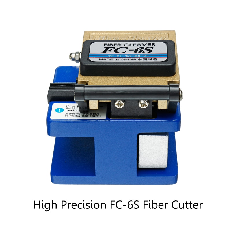 Fiber Optic FTTH Splice Tool Kit FC-6S Cable Cutting Knife Cold Contact Dedicated Metal Fiber Cutter Cleaver Power Meter