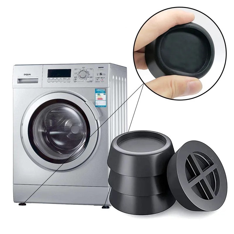 Almohadillas antivibración para lavadora, patas de goma para muebles, alfombrilla antideslizante, almohadilla Base Universal para patas reductora de ruido, 4 Uds. ﻿ Alfombrillas