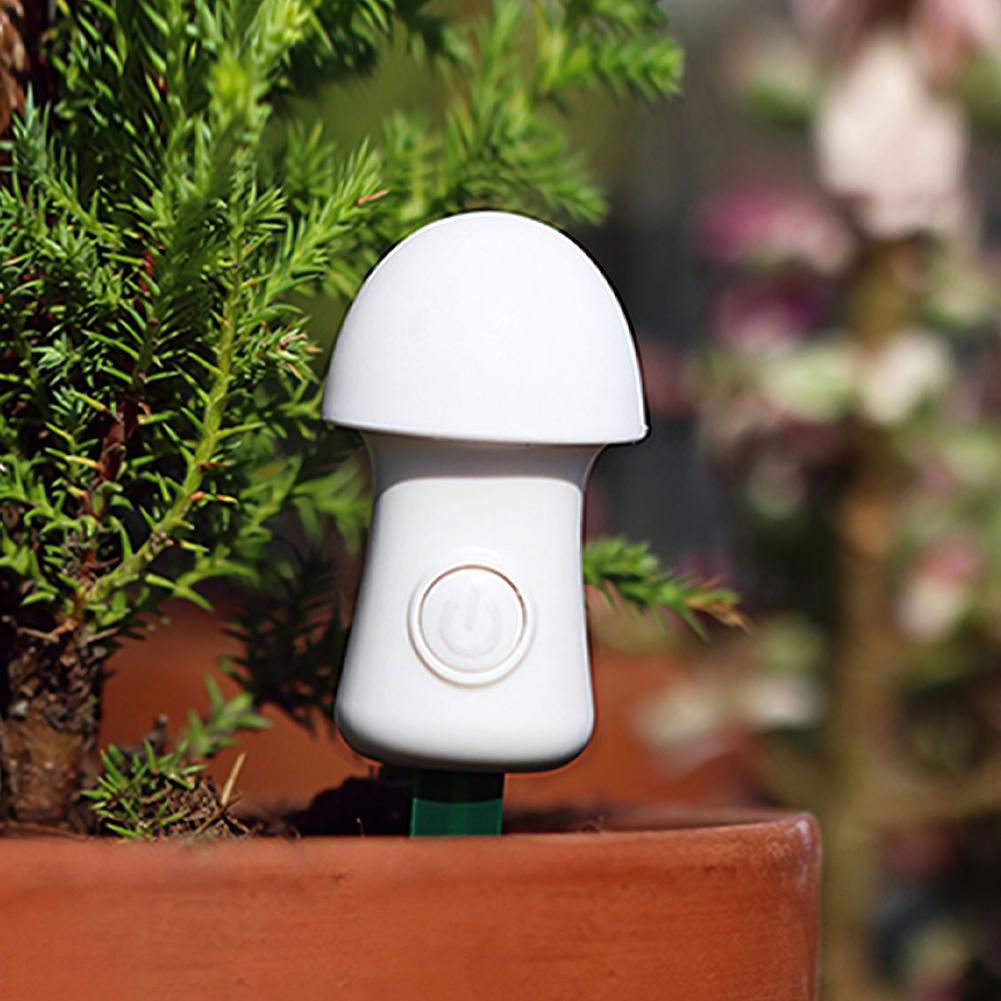 Mushroom Shape Plant Soil Moisture Meter Waterproof Sun-proof Plant Water Sensor Garden Plants Water Monitor Indicator Light