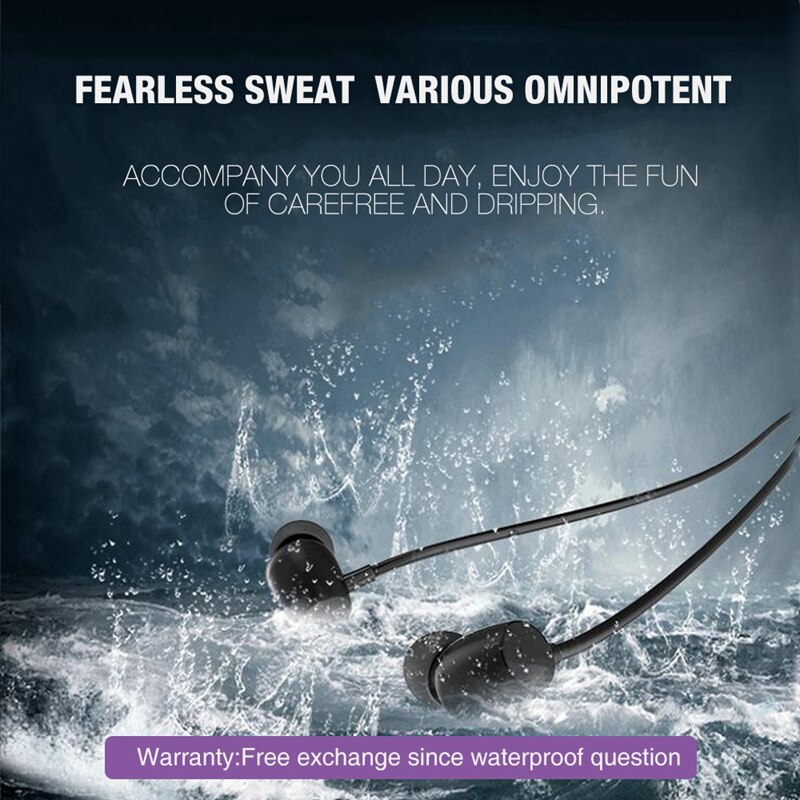 LYMOC Q5 auriculares Bluetooth auriculares deportivos inalámbricos 48Hrs Talktime banda para el cuello auriculares estéreo corriendo para iPhone Samsung Huawei