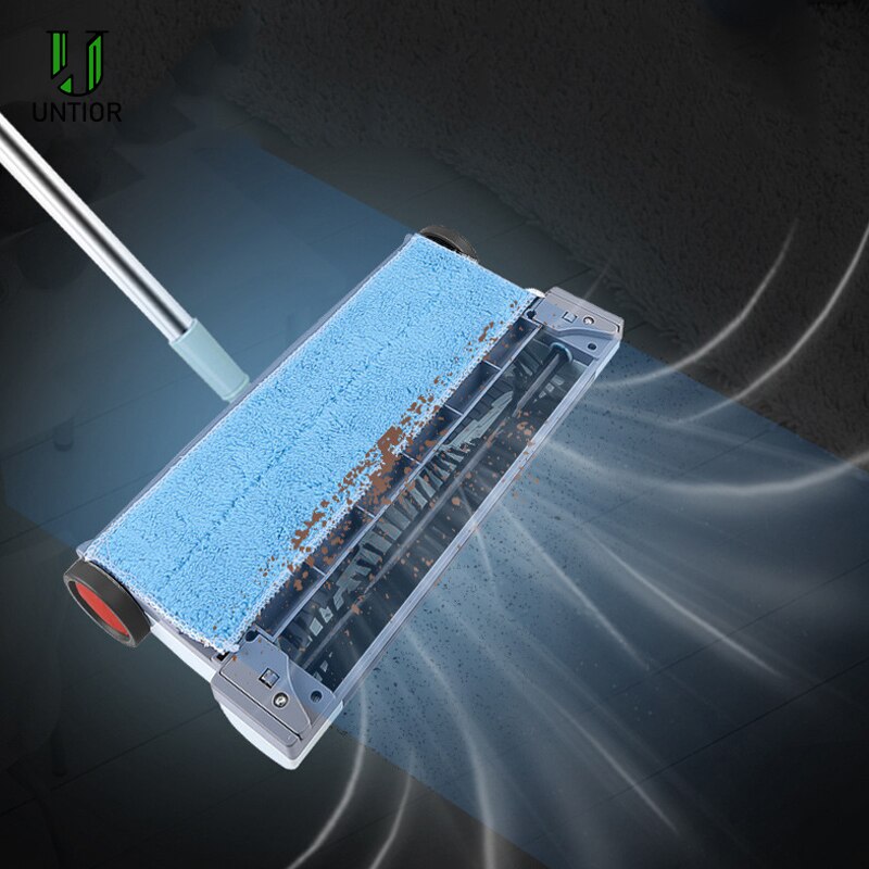 UNTIOR Electric Floor Sweeper Cleaner Vacuum Rechargeable Wireless Hand Push Vacuum Cleaner Household Electric Mop Broom Robot