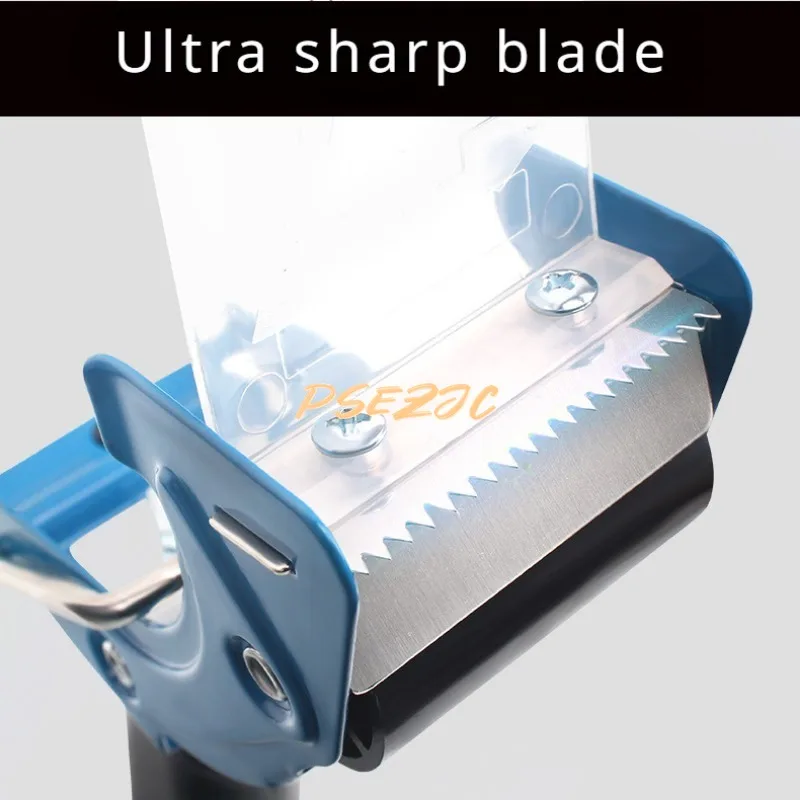 Draagbare, transparante metalen tapesnijder, verpakkingsmachine, plakbandmachine, dozenafdichtmachine, kantoorgereedschap