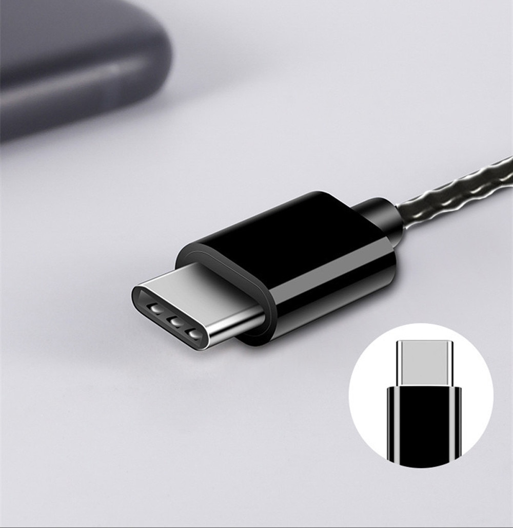 Case Type-c Usb-c In-ear Earphone Headset Headphone Earbuds Wth Wire-controlled Mic Наушники
