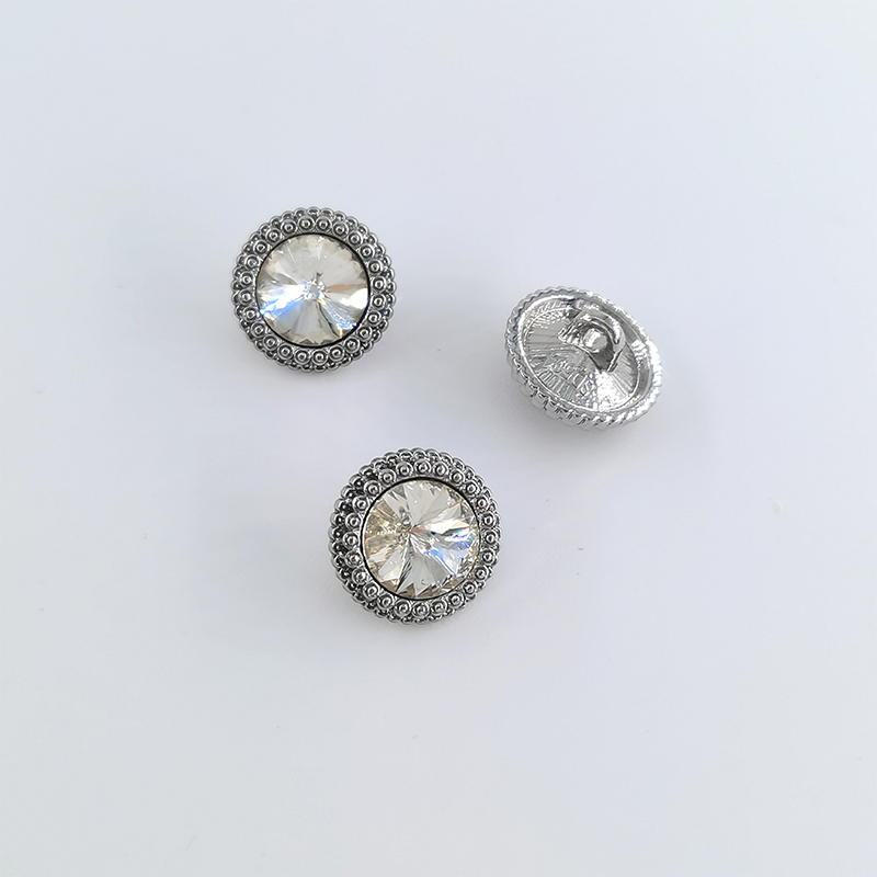 boutons à coudre couture materiel accessoires couture bouton bouton couture Boutons ronds en strass de , 12.5/15/18/21MM, boutons de en métal doré pour vêtements, accessoires de couture, bricolage: 4# / Laiton antique