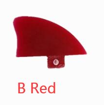 Single Small Surf Fin SUP Board Fins Knubster Centre Kneel surfboard Fin Blue Red Smoky BRANDRUPEL: B Red