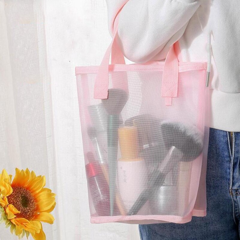 Vrouwen Reizen Strand Opslag Cosmetische Tas Grote Clear Mode Tote Makeup Bag Organizer Toilettas Make Up Case Pouch