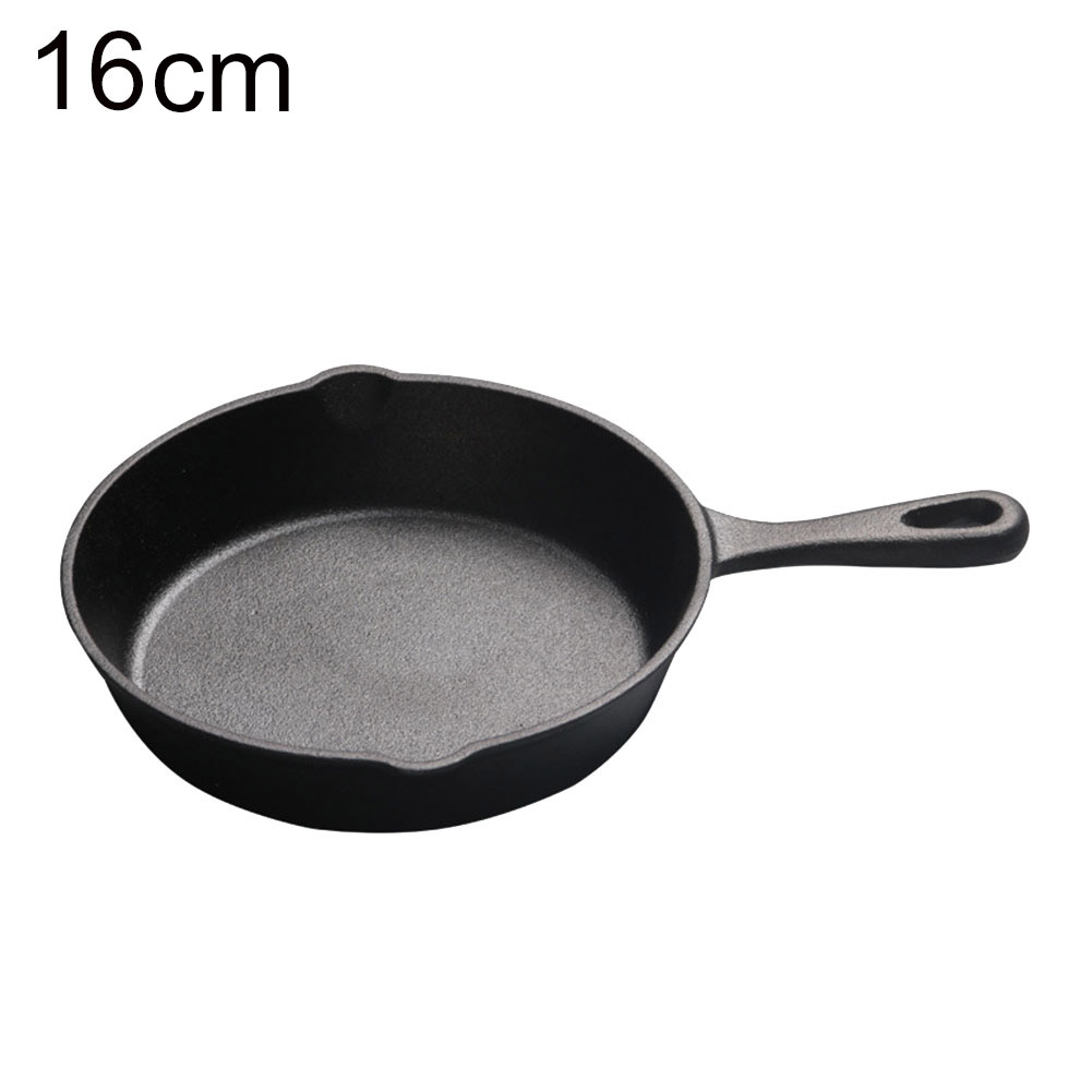 Jerngryte non-stick støpt stekepanne kokepanne kjøkkentilbehør restaurant kokk kokekar kjøkken dingser: 16cm