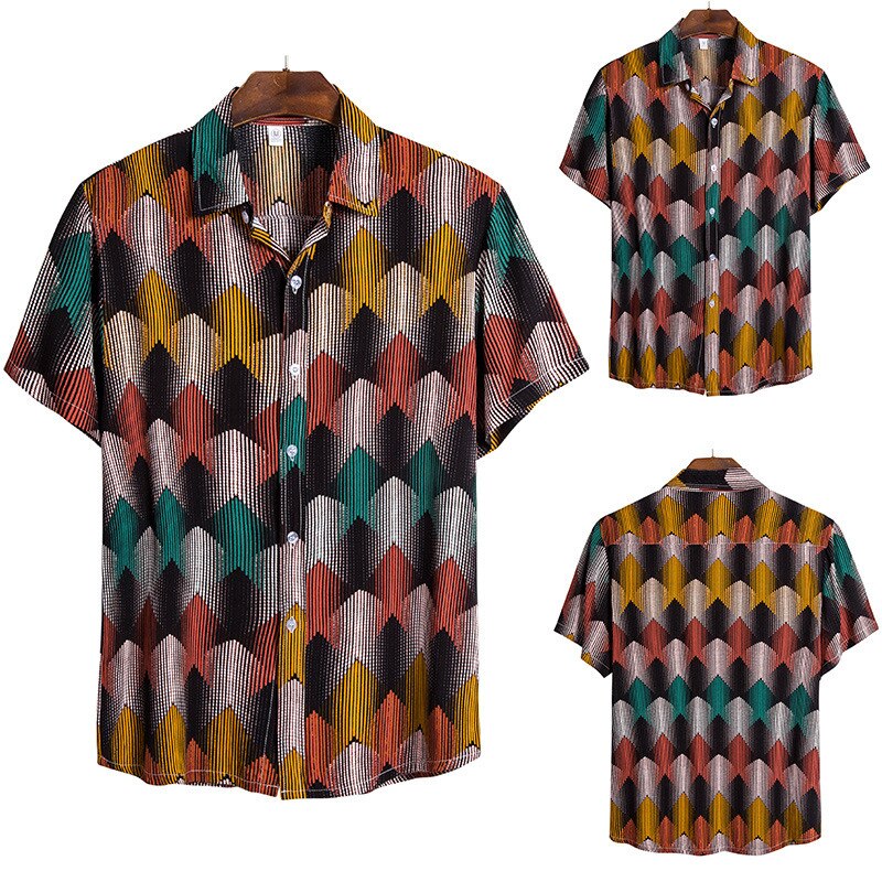 Man Leisure Time Short Sleeve Shirt Shirt Male Cs168