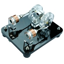 Podwójna cewka tłokowa bezszczotkowy silnik halla, posuwisto-zwrotny, prezent technologiczny, kreatywny prezent, Wykonany ręcznie diy