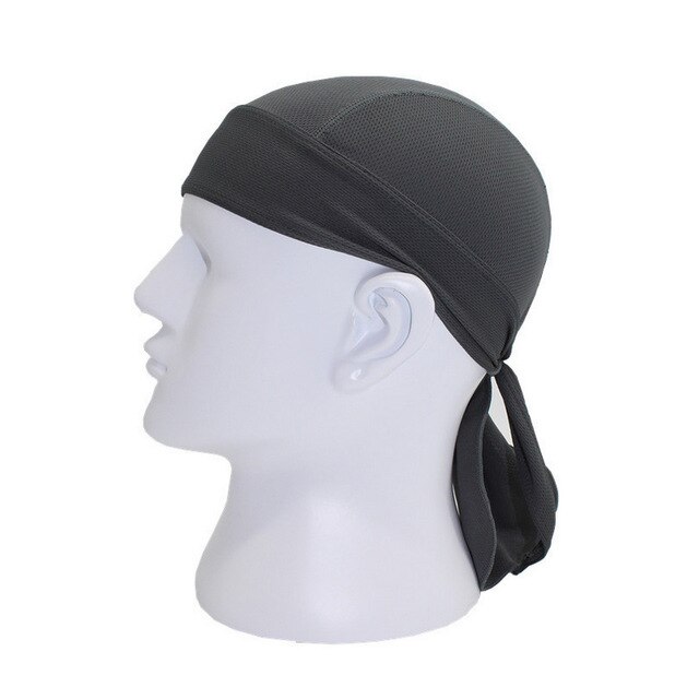Mannen Cool Beanie Snood Piraat Hoed Workout Fietsen Fiets Magic Quick Dry Bandana Hoeden: Grijs