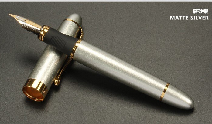 JINHAO-pluma estilográfica de Metal X450 Classics, 1,0/0,5 MM, Escuela de lujo, oficina, papelería de lujo, escritura, bolígrafos bonitos,: V / 1.0MM NIB