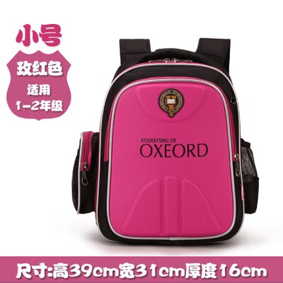 Orthopedische Kinderen Rugzak Schooltas Schooltas Schoudertassen Mochila Voor Tieners Kids Jongens Meisjes: rose red small