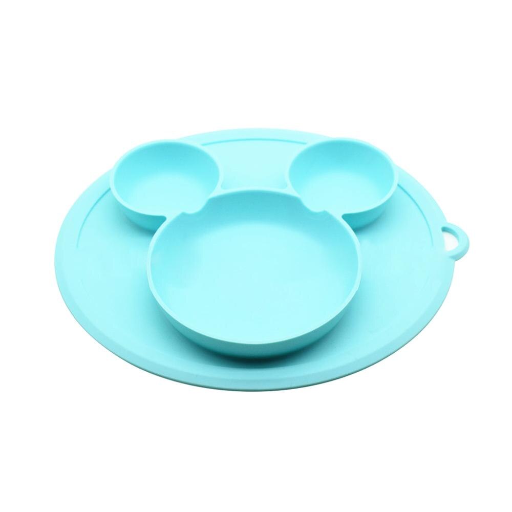 Børns silikoneskål sugeskål børn tallerken baby tallerken baby børn & #39 #39 fodring platos børn bordservice mad tallerken