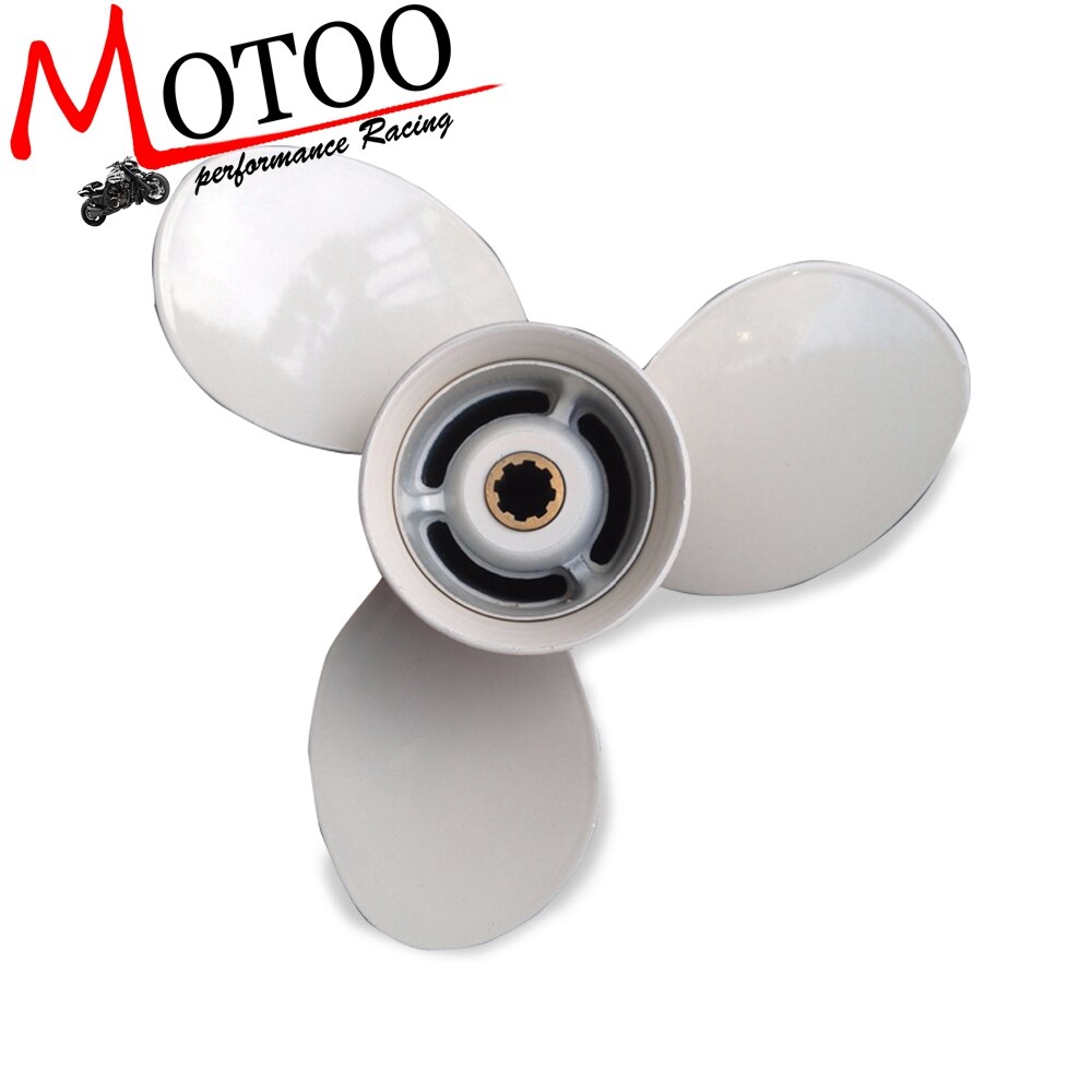 9 1/4x11 voor YAMAHA 8 tand wervelkolom aluminium propeller propellers 15 hp propellers 9.9 hp propellers