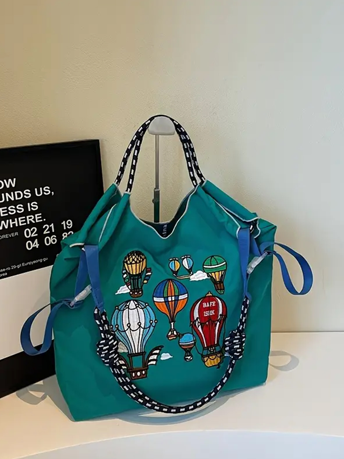 Sac D'été Bleu Porté épaule - Occasion, Matière Polyester - Style Décontracté Femme