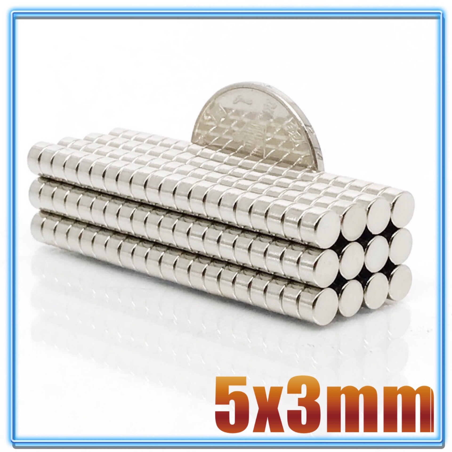 100Pcs Mini Small N35 Round Magnet 5x1 5x1.5 5x2 5x3 5x4 5x5 mm Neodymium Magnet Permanent NdFeB Super Strong Powerful Magnets: 5x3(100pcs)