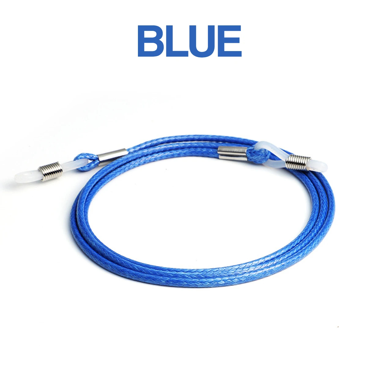 Solid Braided Glasses Strap Neck Cord Adjustable Sunglasses Eye Glasses Chain Rope Lanyard Holder Anti Slip Eyewear Accessory: Blue
