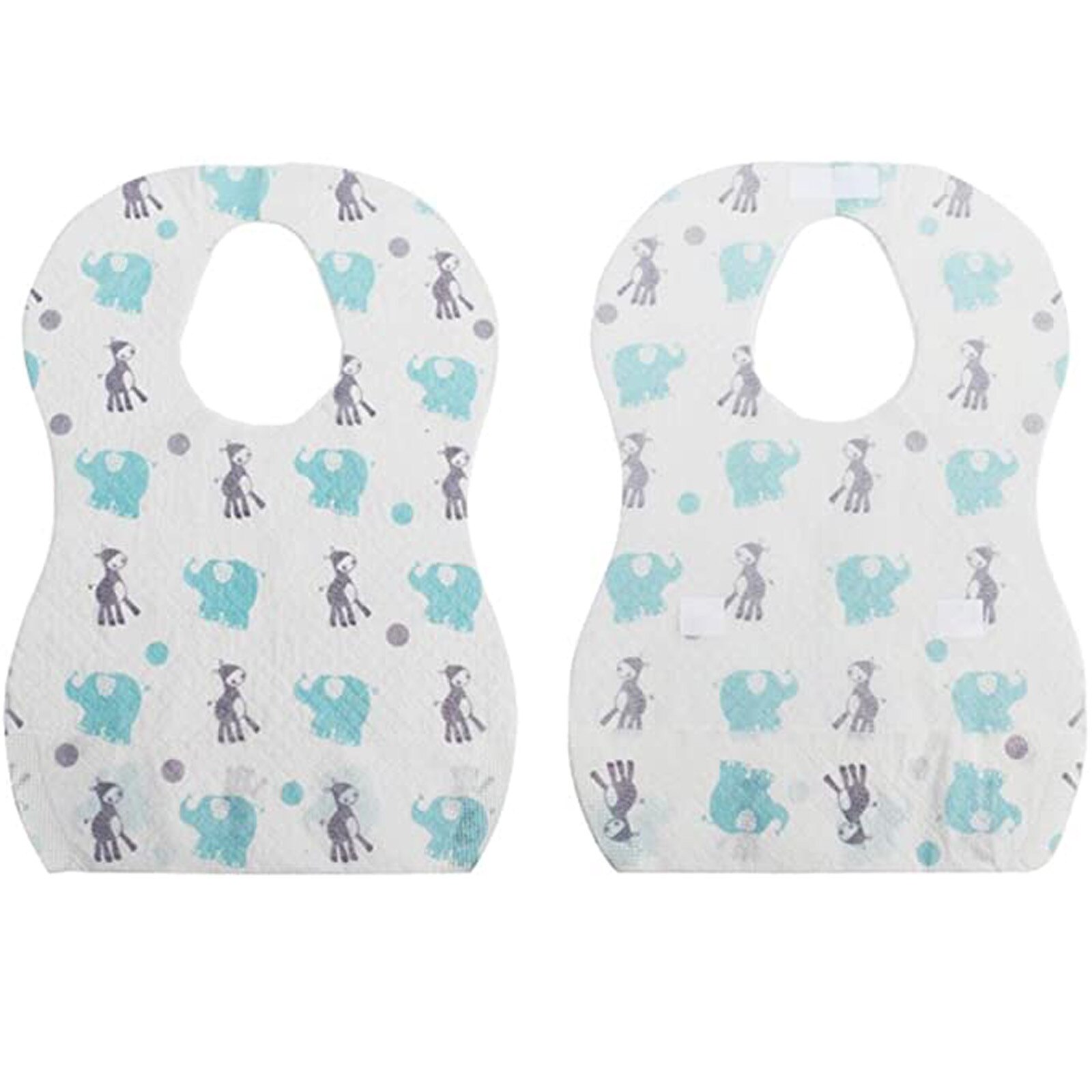 20 pièces bavoirs jetables enfants bébé imperméable manger bavoirs avec poche bébé enfant écharpe bavoir salive serviette bavoir: Default Title