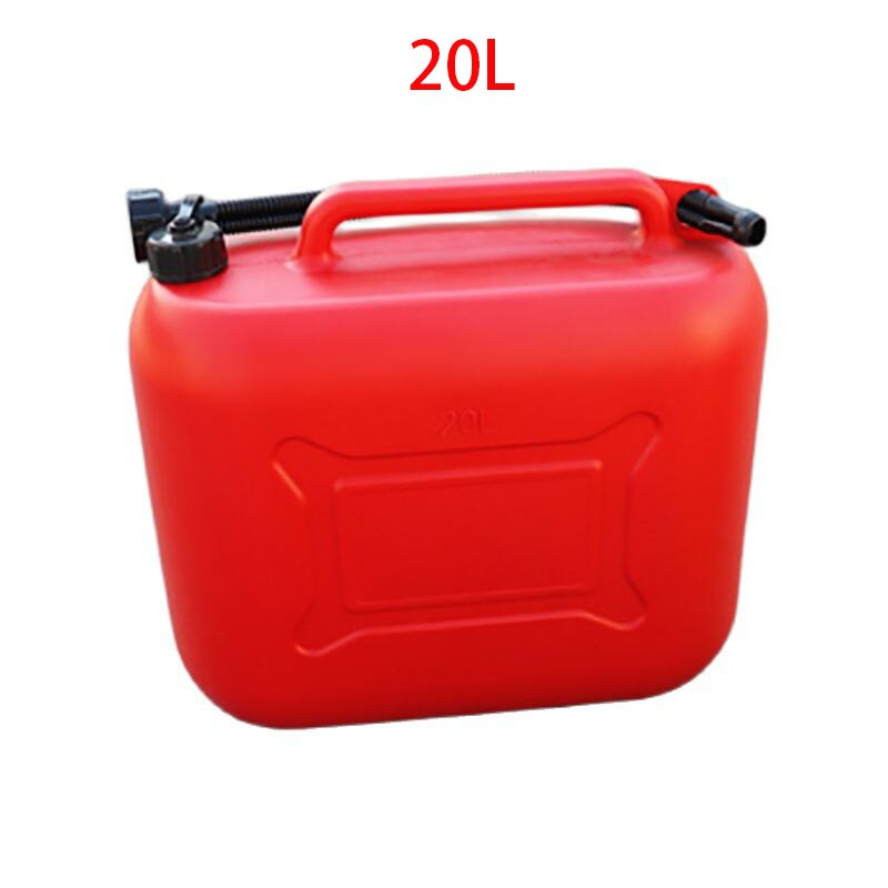 5L/10L/20L Gasoline Container Fuel Tank Plastic Gasoline Oil Barrel Car Jerry Can Petrol Cans Gas Cans With Scale Oil Pipe