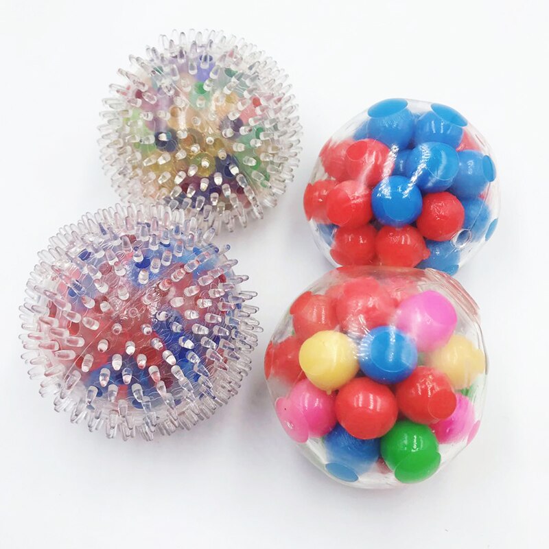 Piłka antystresowa zabawka stres DNA kolorowe koraliki nowe mody narzędzie robić ćwiczeń ręcznych dla dzieci/dorosłych: Four-kawałek suit