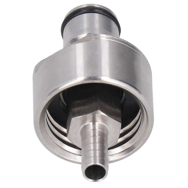 Carbonation Cap with O-Ring Stainless Steel Carbonate Cover Home Beer Brewing CO2 Coupling Carbonate Soda