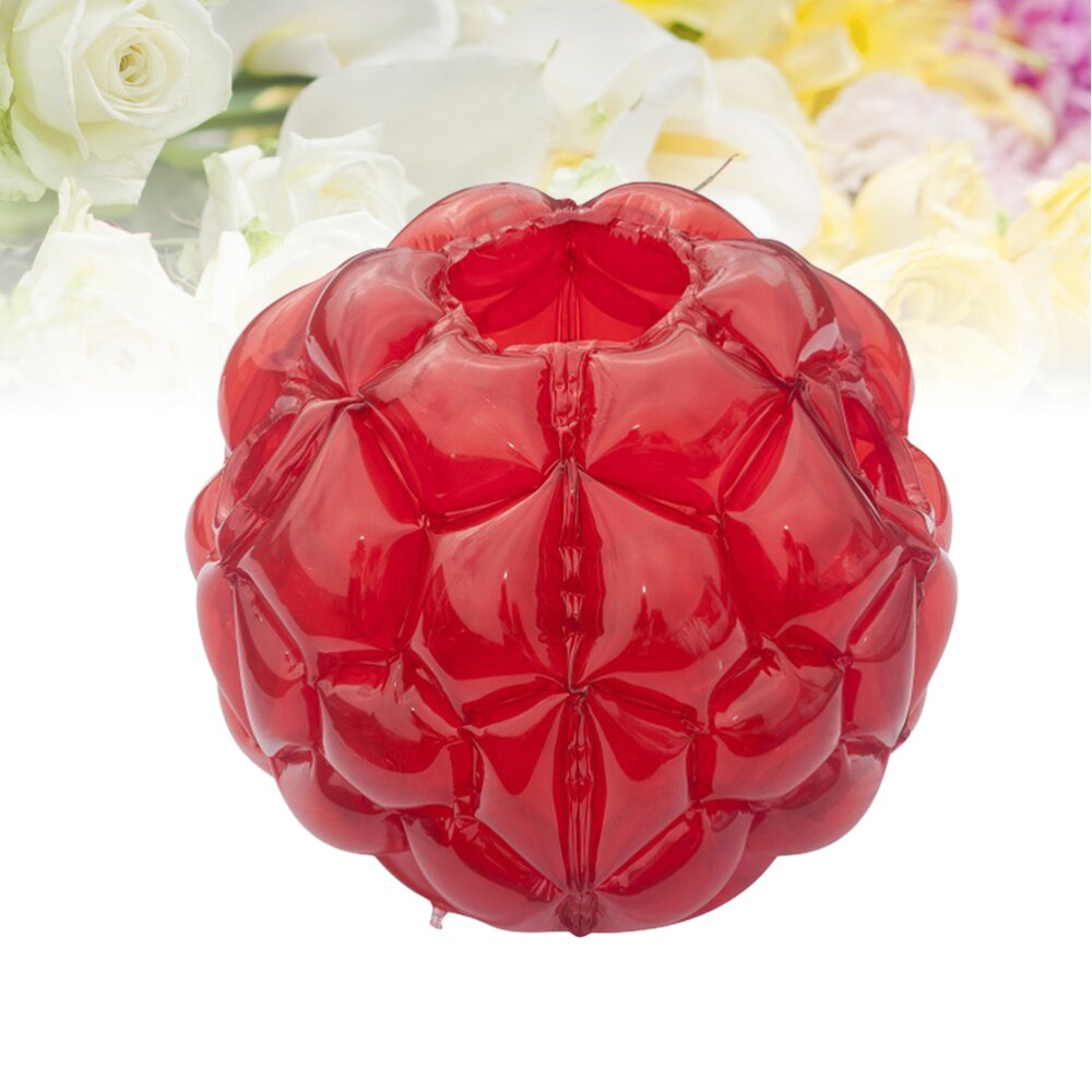1pc 60*60cm gonflable PVC pare-chocs corps Zorbing Zorb bulle football pour enfants enfants adultes (bleu Transparent): Red