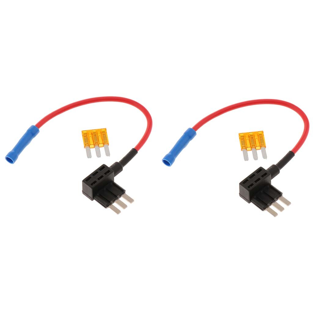 2pcs ADD-A-Circuit Micro3 ATL Fuse-TAP Add ON Dual Circuit Adapter + 5A Fuse