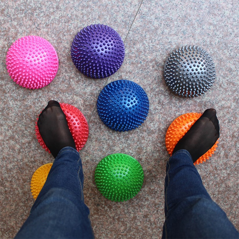 Pelota de balanceo para gimnasio, Pilates, deporte, Fitness, ejercicios de Fitball de PVC, recién inflable, bolas de Yoga de media esfera