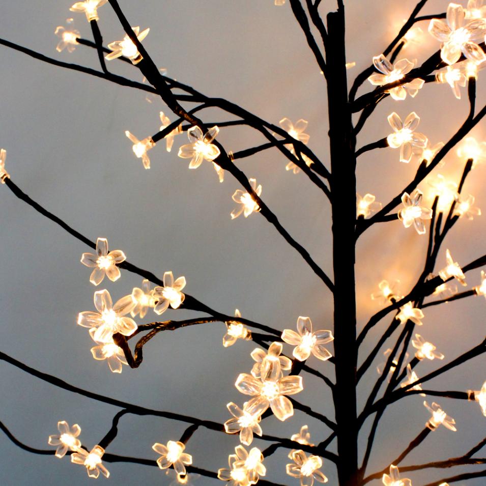Vandtæt 1.5m 104 led sol kirsebær træ lys til udendørs have gårdhave fest bryllup juletræ lys dekoration lampe