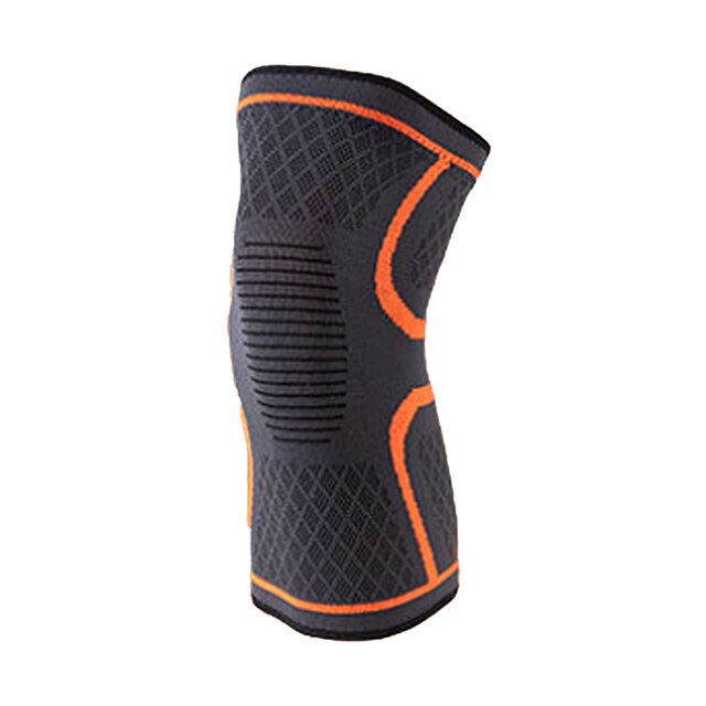 Rodilleras elásticas de nailon para deportes, rodillera de Fitness, equipo de Fitness, soporte para rótula, correr, baloncesto y voleibol, 1 unidad: orange / XXL