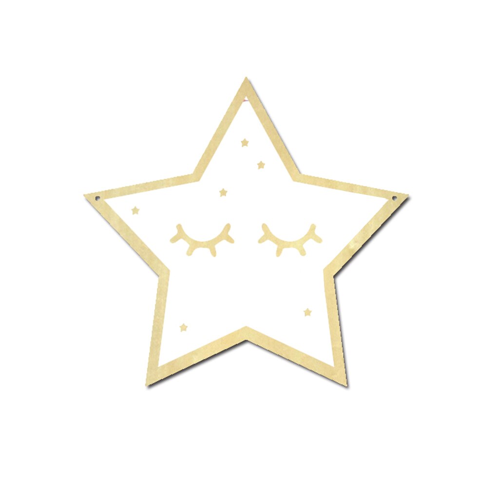 1PCS Children Cartoon Decorative Mirror Bathroom Baby Room Rabbit Star Wood Acrylic Mirror Frame Home Art Wall Decor