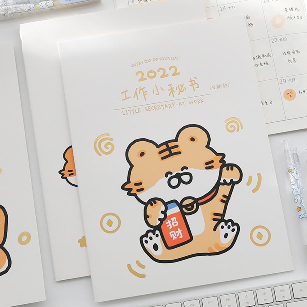 Agenda Planner Hechtdraad 2022 Planner Papier Opvallende Creatieve Wekelijkse Maandelijkse 2022 Jaar Kalender Boek