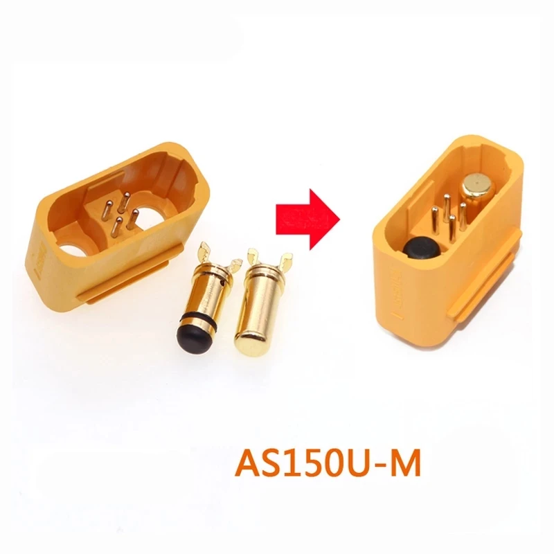 Vergaren AS150U Plug Connector 2.0Mm Banaan Hoofd 18AWG Anti-Ontsteking Met Signaal Pin Lithium Batterij Waterdichte Socket Onderdelen