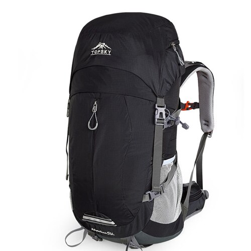Backpack 40L Internal Frame Ultralight Waterproof Outdoor Mountaineering Hiking Traveling Climbing Camping with Rain Cover: 2021 Black