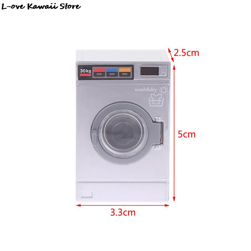 Juego de muebles para casa de muñecas en miniatura, Mini Kit de juguete, accesorios, TV, cocina, nevera para el hogar, juego de simulación para niños, estatuilla Diy: Gris