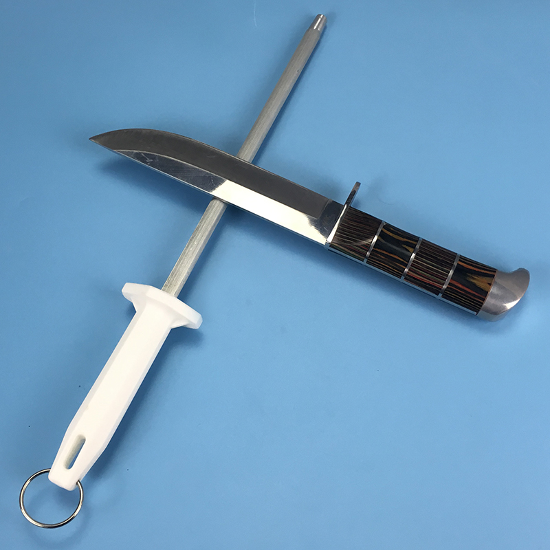 Palo de afilar cilíndrico, afilador de musat, cuchillo de carnicero, cuchillo especial de carnicero