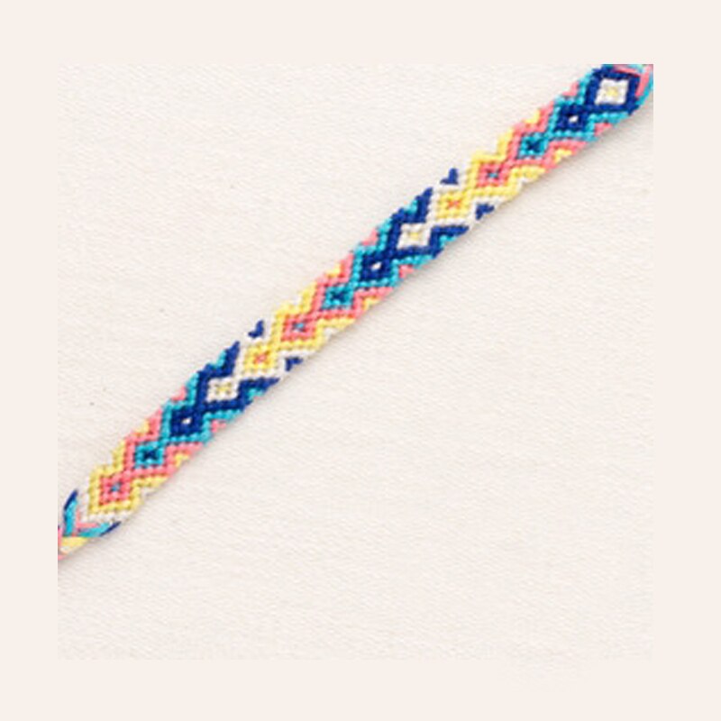 Neue Heiße Böhmischen Gewinde Armband Retro Handgemachte Boho Multicolor String Schnur Woven Geflochtene Hippie Freundschaft Armbänder Frauen Männer: A4