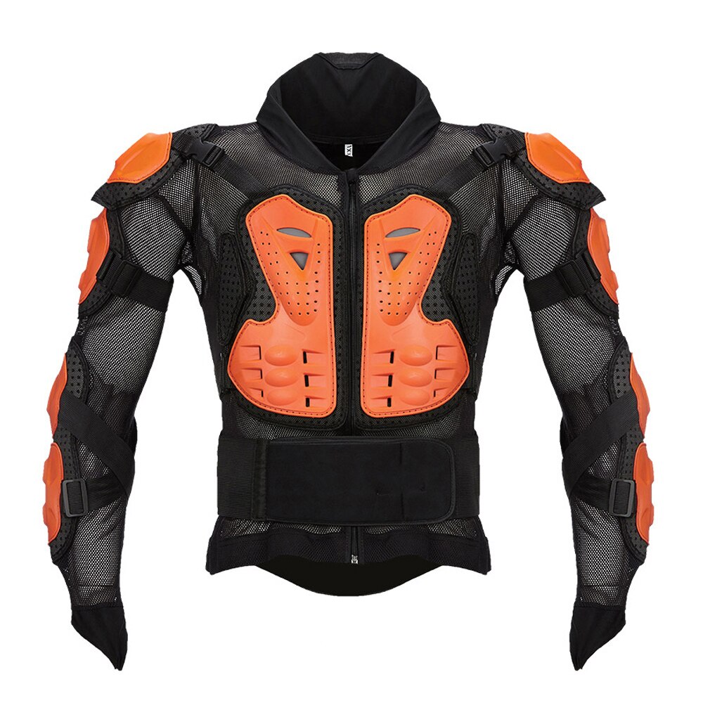Orange Full Body armour Motocross Motorcycle Motorbike Racing Armor Sking Skating cross country off road protective Gear