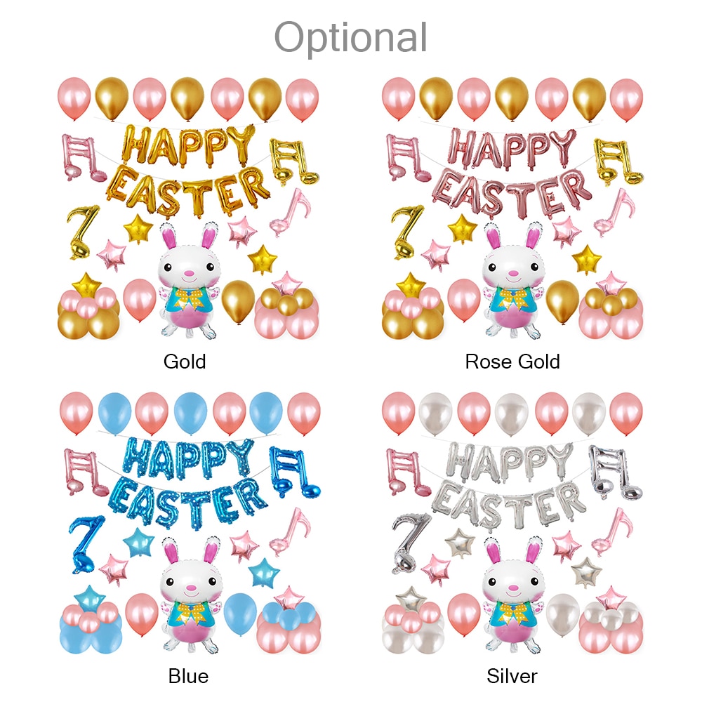 Easter Balloon Set Easter Decorations Mylar Balloon Baby Shower Birthday Party Backdrop Balloon Banner