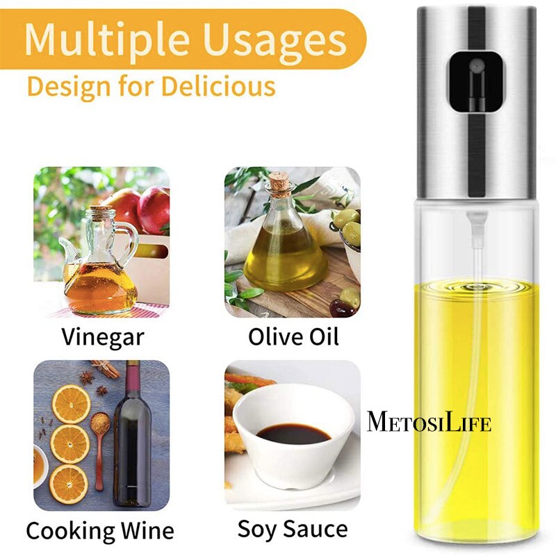 Oil Sprayer for Cooking Olive Oil Sprayer Mister Olive Oil Spray Bottle Olive Oil Spray for Salad, BBQ, Kitchen Baking
