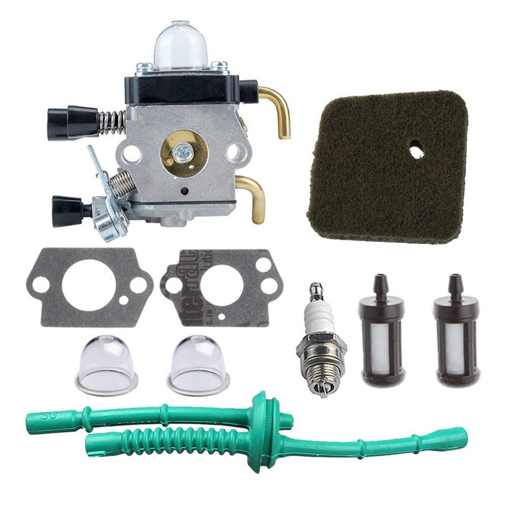 C1Q-S97 Carburateur avec Filtre À Air Carburant Kit pour STIHL FS38 FS45 FS46 FS55 KM55 HL45 FS45L FS45C FS46C FS55C FS55R FS55RC St: Default Title