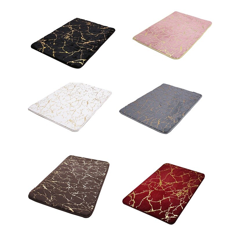 Tapis de salle de bain antidérapant, tapis de douche moelleux en Faux poils de lapin, tapis de sol , produit de salle de bain