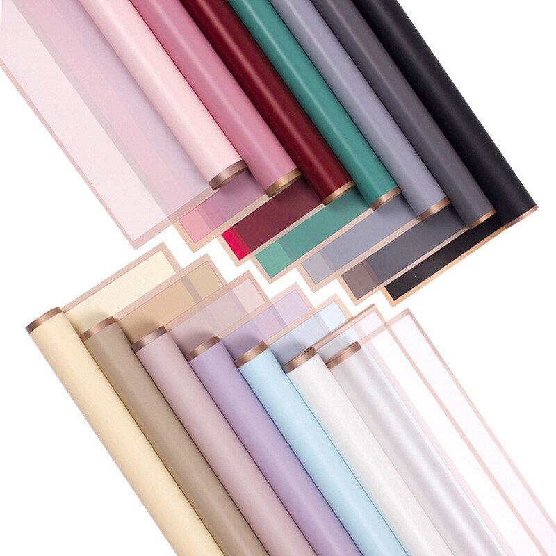 20 Stks/partij Diy Bloem Inpakpapier Phnom Penh Jelly Film Matte Doorschijnende Waterdichte Papier Hansu Boeket Gewikkeld Papier